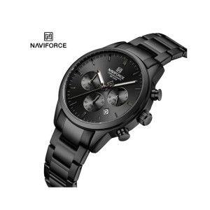 Naviforce Executive Chrono Watch For Men Black (NF-8076-1)