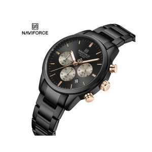 Naviforce Executive Chrono Watch For Men Black (NF-8076-2)