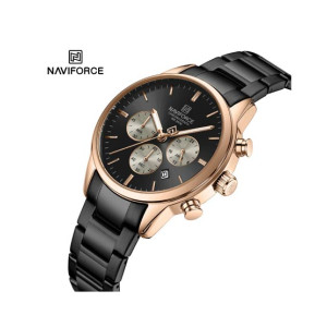 Naviforce Executive Chrono Watch For Men Black (NF-8076-5)