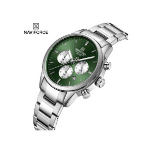 Naviforce Executive Chrono Watch For Men Silver (NF-8076-8)