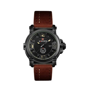 NaviForce Day & Date Working Men’s Watch Brown (NF-9099-2)