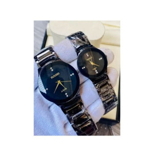 Easy Shop Stainless Steel Couples Watch