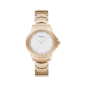 Obaku Jasmin Fuschsia Watch For Women's Rose Gold (V261LEVWSV)