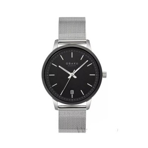 Obaku Salvie Lille Monochrome Watch For Women's Silver (V270LDABMC)