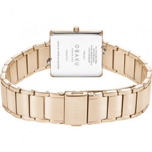 Obaku Firkant Watch For Women's Rose Gold (V259LXVISV)
