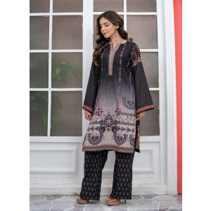 Ahlam Obsidian Bloom Printed 2-Piece lawn Kurta Set