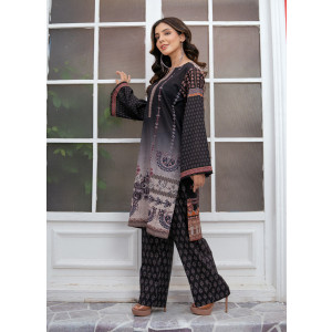 Ahlam Obsidian Bloom Printed 2-Piece lawn Kurta Set