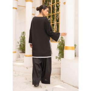 Ahlam Obsidian Tassel Cotton Set 2-piece
