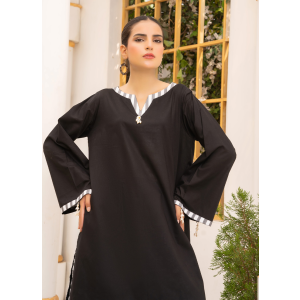 Ahlam Obsidian Tassel Cotton Set 2-piece
