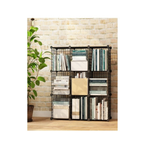 Oddity DIY 9 Cubes Shelf Cabinet - Black