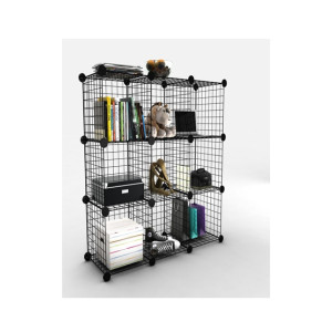 Oddity DIY 9 Cubes Shelf Cabinet - Black