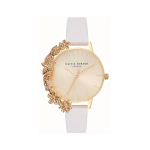 Olivia Burton Case Cuff Women's Watch Beige (OB16CB10)