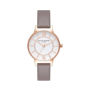 Olivia Burton Wonderland White Women's Watch Grey (OB16WD63)