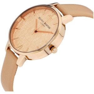 Olivia Burton Woven Women's Watch Brown (OB16WV01)