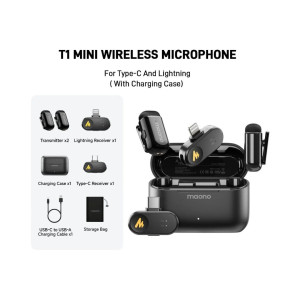 Maono Wave T1 Mini Type-C & Lightning Receiver Microphone (PBC2)
