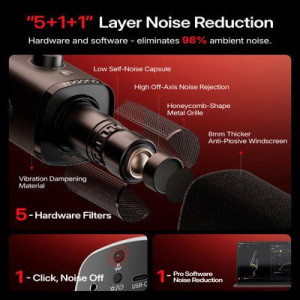Maono 100W PD Wireless Podcast Microphone With Stand