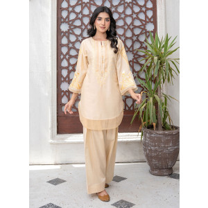 Ahlam Peach Blossom Cotton Suit 2-Piece