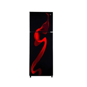 PEL Ultra InverterOn Glass Door Freezer-On-Top Refrigerator 14 Cu Ft Red Blaze (PRUINVO GD-22260)