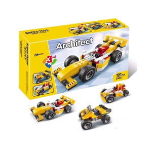 Planet X Architect Creator 3 in 1 Racer Car Building Blocks Set (PX-10913)