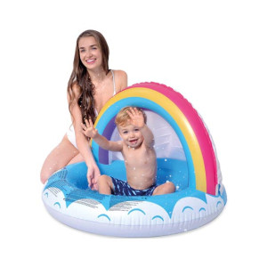 Planet X Bestway Genuine Inflatable Baby Swimming Pool Rainbow Color (PX-10170)