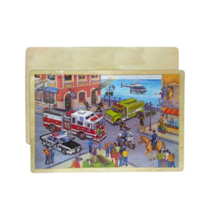 Planet X Big City Rescue Wooden Jigsaw Puzzle (PX-10585)