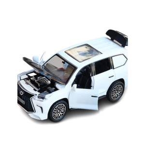 Planet X Lexus Land Cruiser Prado Metal Car - White (PX-11898)