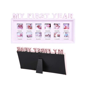 Planet X My First Year Baby Wooden Pictures Frame - White (PX-11958)