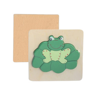 Planet X Wooden Puzzle Thick Frog (AG-9012)