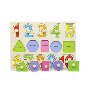 Planet X Wooden Shapes and Numbers Puzzle Board (PX-11919)