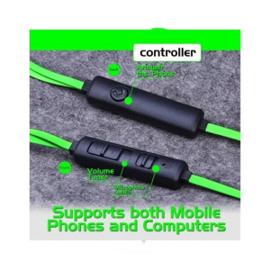 Plextone in-Ear Wired Gaming Earphone Green (G30)