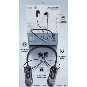 Fin KL-98 Wireless Neckband Bluetooth Headphones