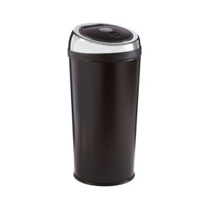 Premier Home Black Enamel Touch Top Bin 30 Ltr (506416)