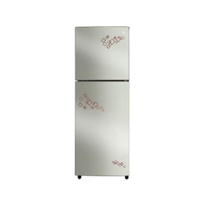 PEL Glass Door Freezer-on-Top Refrigerator 7 Cu Ft Pattern Mirror Red (PRGD-2200)