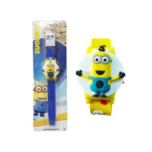 Planet X Minions Wrist Watch For Kids Boys - Yellow (PX-12166)