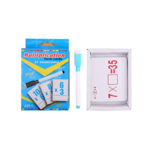 Planet X Multiplication 27 Double Sided Flash Cards With Erasable Pen (PX-12185)