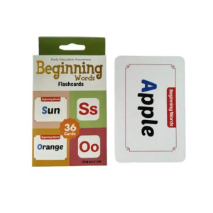 Planet X Daily Beginning Words Educational & Interactive Card For Kids - 36Pcs (PX-12188)