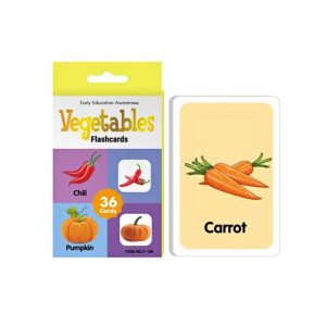 Planet X Vegetable Educational & Interactive Card For Kids - (36Pcs) (PX-12194)