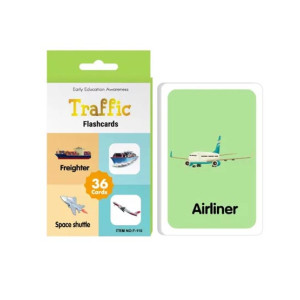 Planet X Traffic Flash Interactive Card For Kids - 36 Pcs (PX-12195)