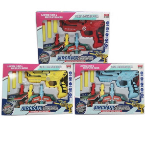 Planet X Aircraft Catapult Soft Bullet Gun With 3 Plan (PX-11182)