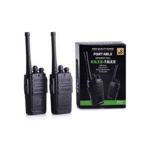 Planet X Portable Walkie Talkie Pair With Batteries Black (PX-12036)