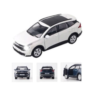 Planet X Kia Sportage Light And Music Die Cast Car For Kids White (PX-12010)