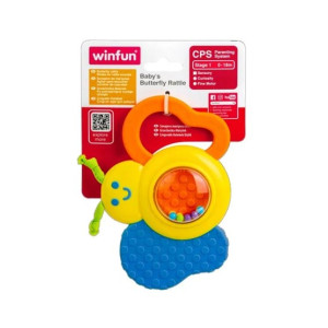 WinFun Butterfly Rattle Toy For Kids (PX-11868)
