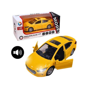 Planet X Hyundai Elantra Die cast 1:32 Scale Lights and Sound - Orange (PX-12093)