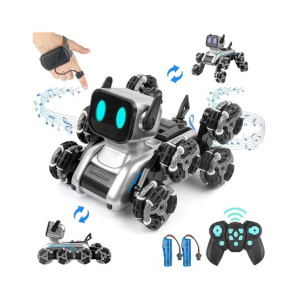 Planet X RC 8 wheel Stunt Robot Dog Remote - (PX-12285)