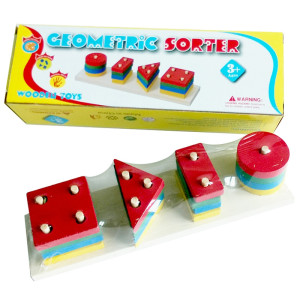 Planet X Wooden Geometric Shape Sorter (PX-9009)