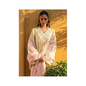 Qalamkar Qline Embroidered Lawn Unstitched 3 Pieces (QM-11-INA)