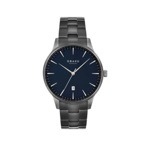 Obaku Lyng Stor Phanton Quartz Watch For Men Black (V247XDULSU)