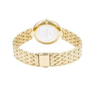 Obaku Diamant Cider Quartz Watch For Women Gold (V256LXGISG)