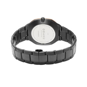 Obaku ILD Multifunction Watch For Men Black (V275GMMBSB)