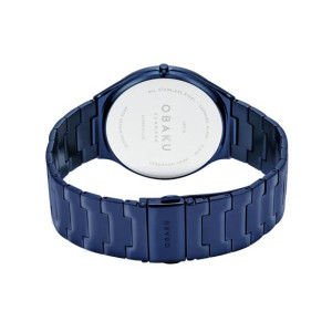 Obaku Spejl Blue Quartz Watch For Men Blue (V290GXLLSL)
